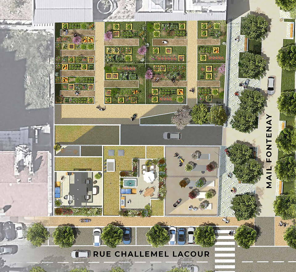 Plan de masse CARRE FONTENAY IMTERVAL